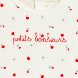 بذلة نوم مخملية برسمة...